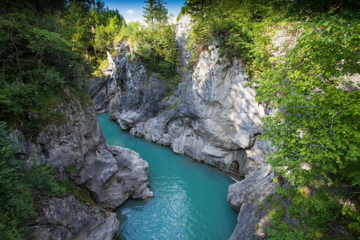 Schlucht mit Bach, Füssen, Natur Füssen